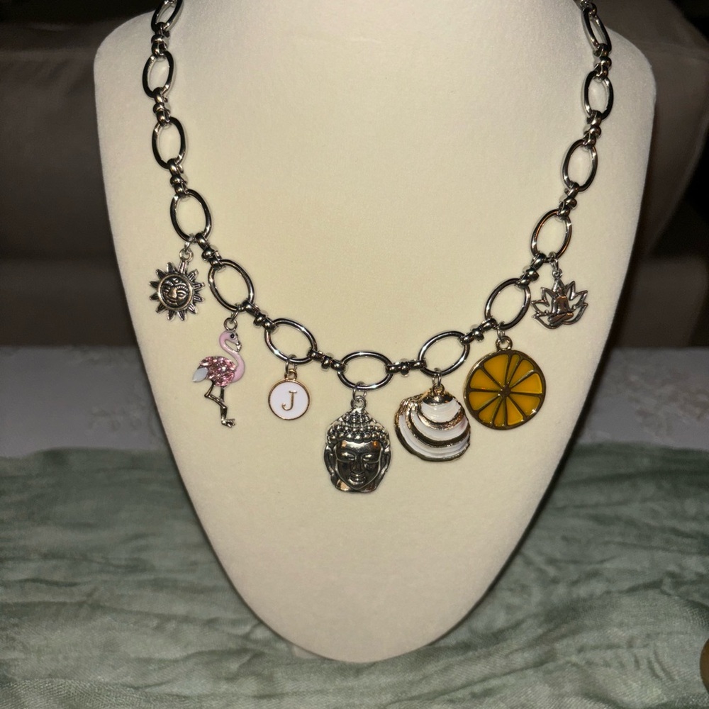 Custom charm necklace - summer vibes!